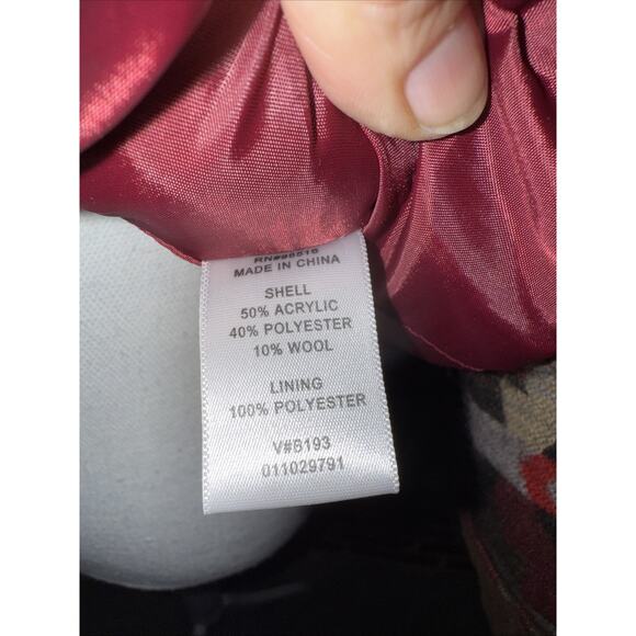 Coldwater Creek Southwestern Lined Blazer Aztec Sz 8 EUC Santa Fe CABIN CORE - Picture 8 of 12